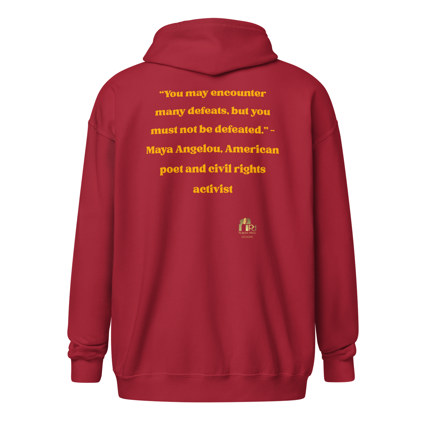 "Undefeated" Maya Angelou Tribute Unisex Hoodie