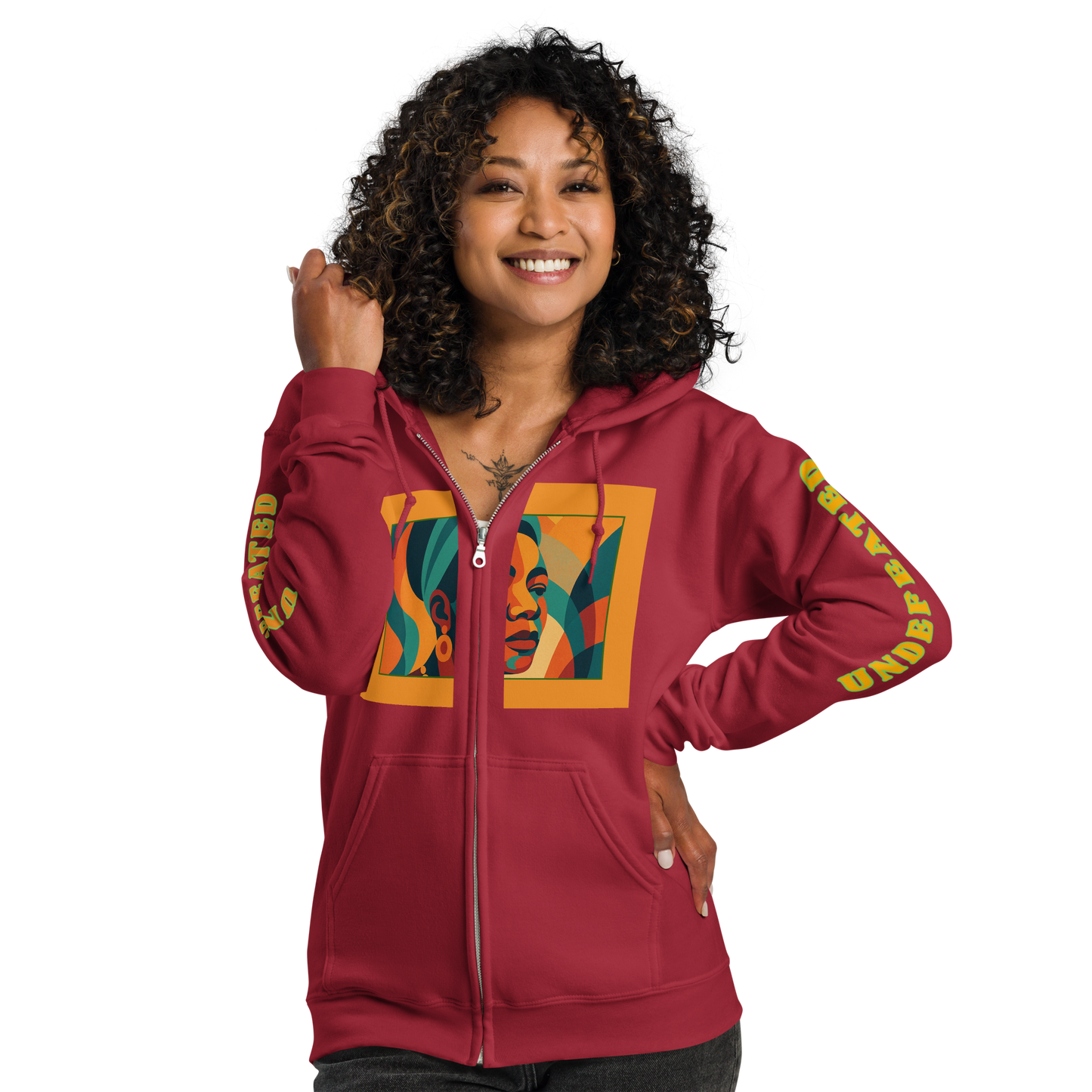"Undefeated" Maya Angelou Tribute Unisex Hoodie