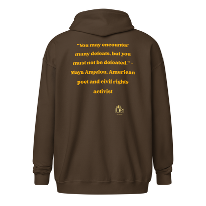 "Undefeated" Maya Angelou Tribute Unisex Hoodie