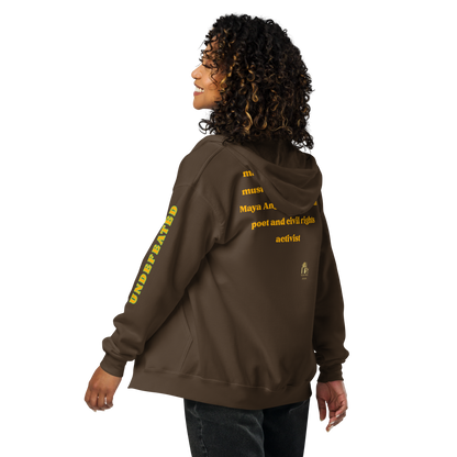 "Undefeated" Maya Angelou Tribute Unisex Hoodie
