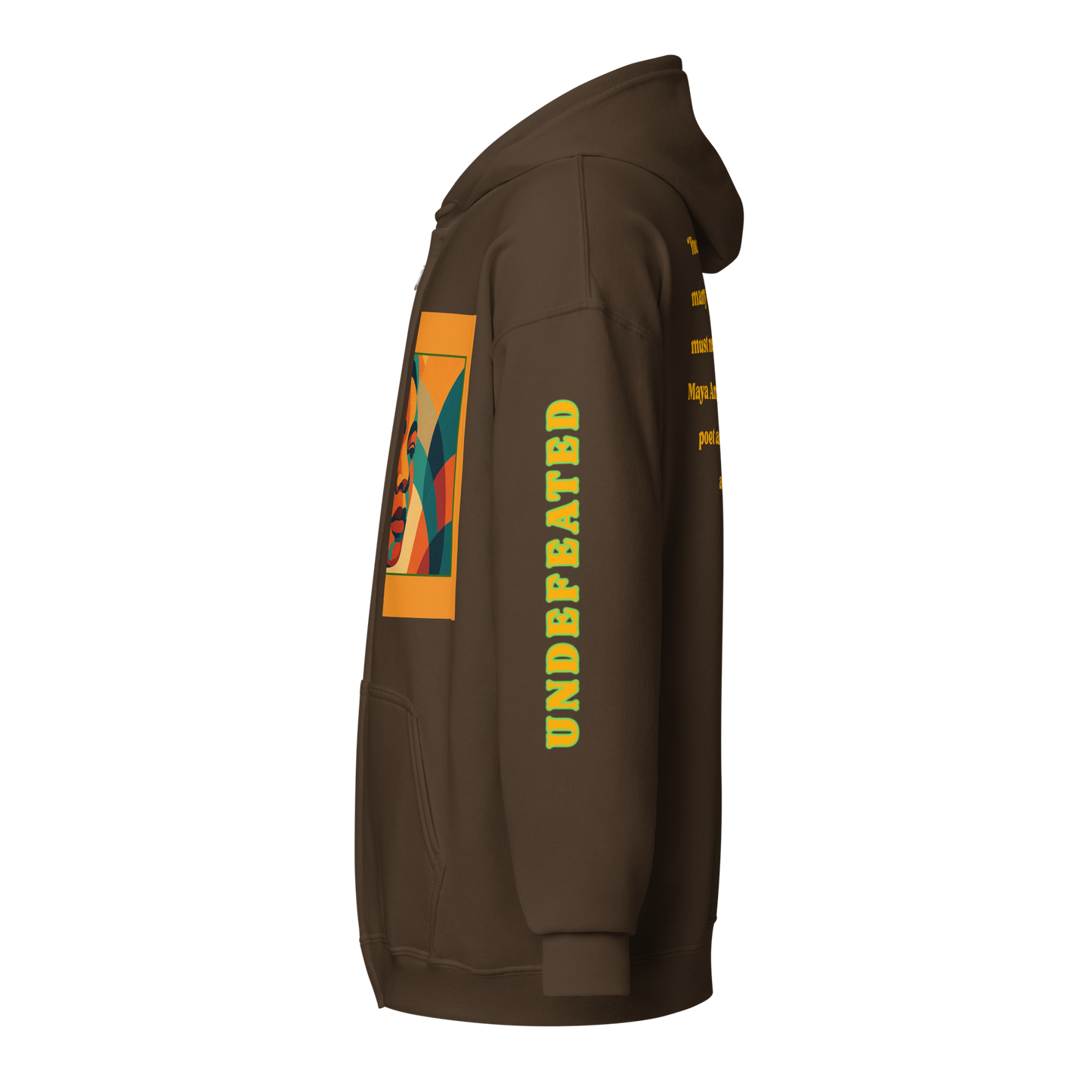 "Undefeated" Maya Angelou Tribute Unisex Hoodie