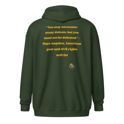 "Undefeated" Maya Angelou Tribute Unisex Hoodie