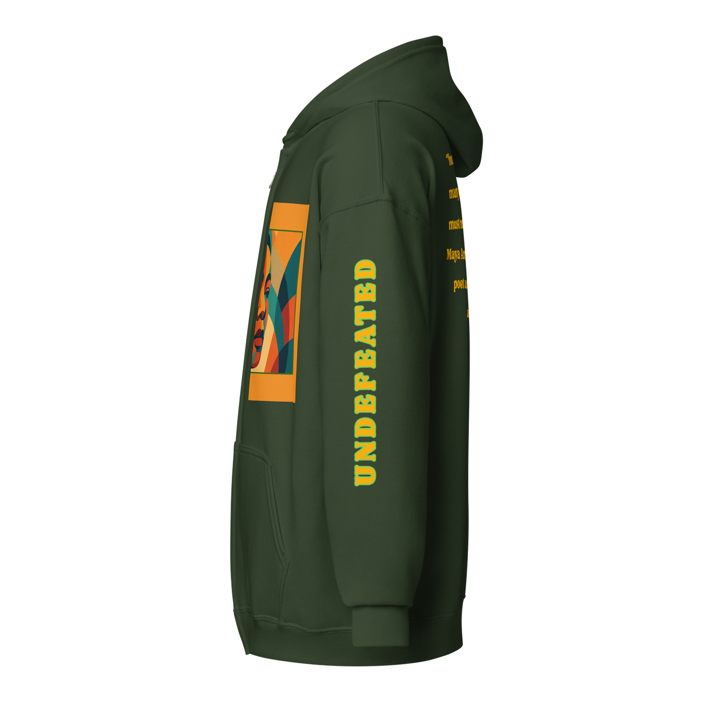 "Undefeated" Maya Angelou Tribute Unisex Hoodie