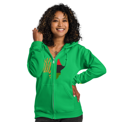 African Legacy Zip Unisex Hoodie