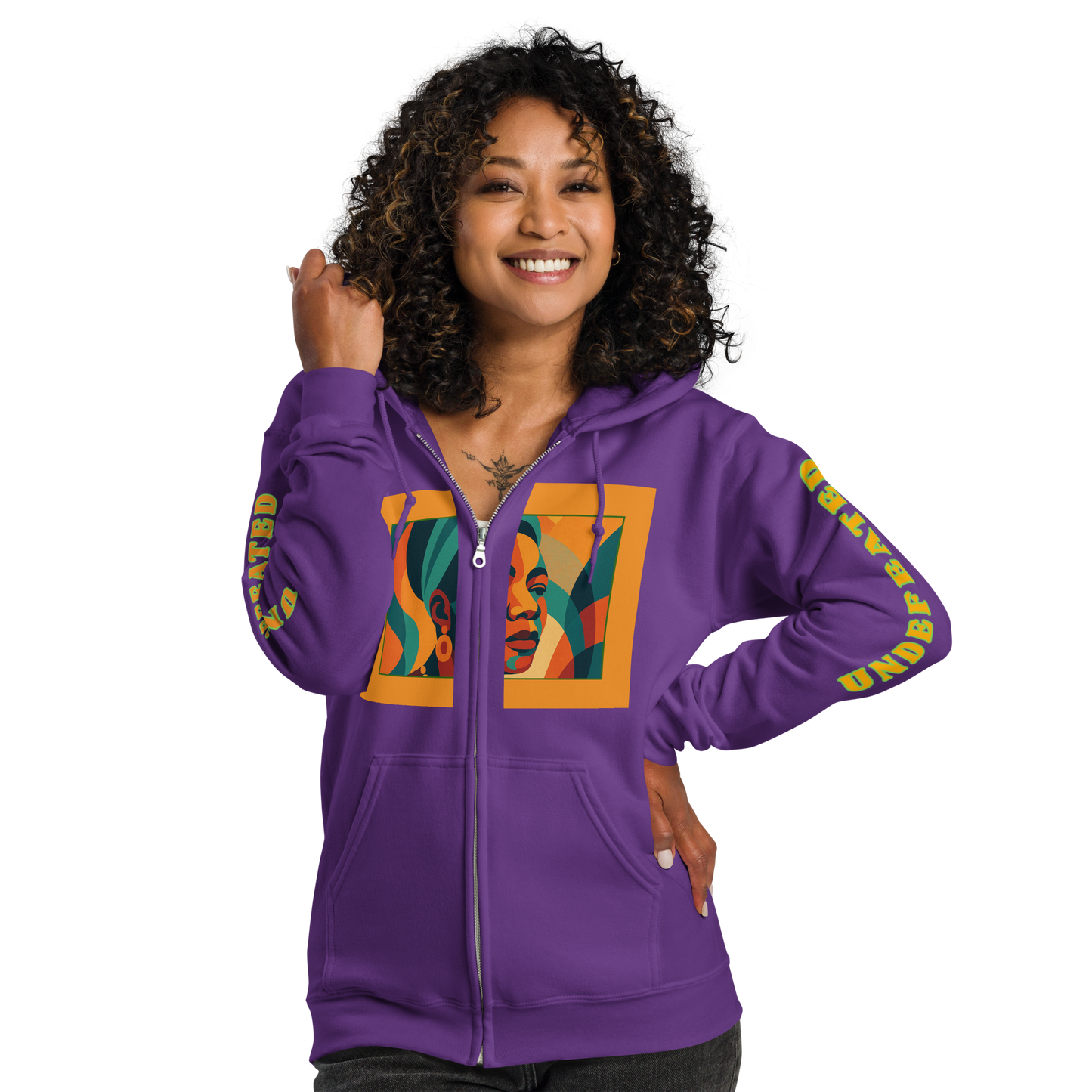 "Undefeated" Maya Angelou Tribute Unisex Hoodie