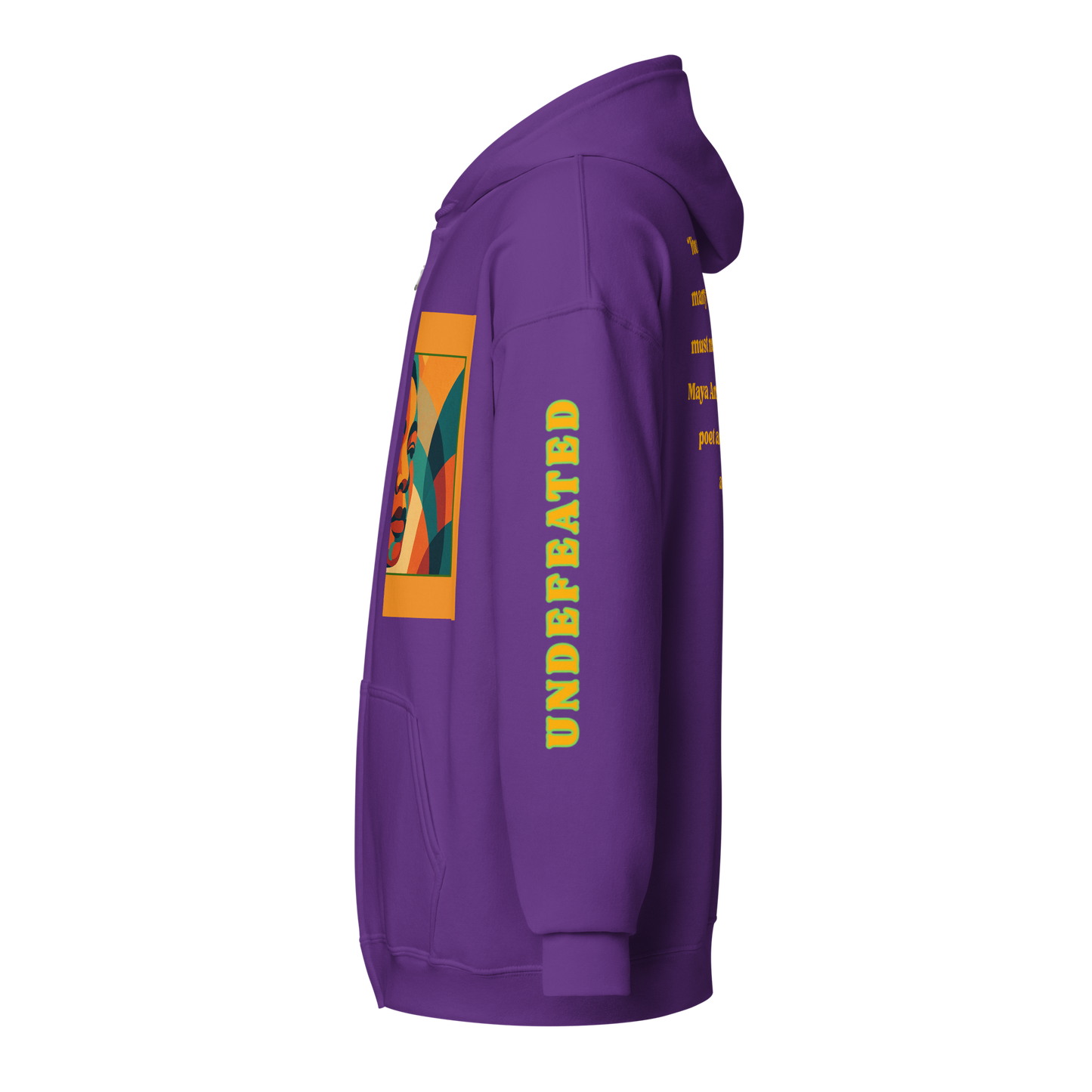 "Undefeated" Maya Angelou Tribute Unisex Hoodie