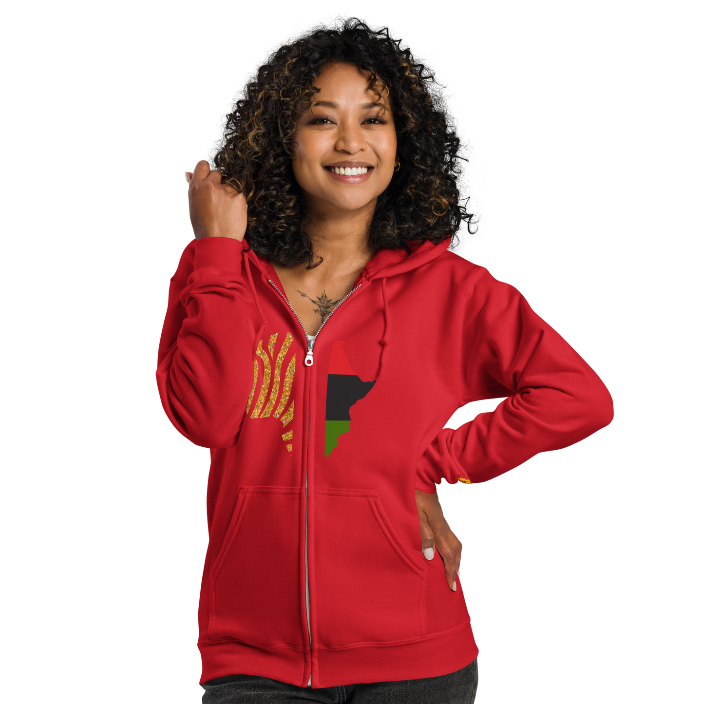 African Legacy Zip Unisex Hoodie