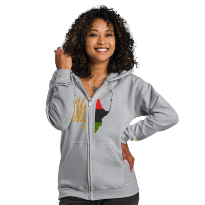 African Legacy Zip Unisex Hoodie