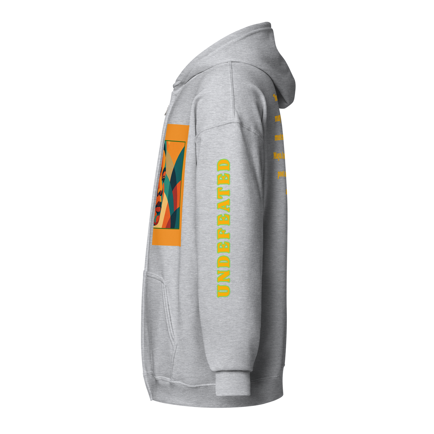 "Undefeated" Maya Angelou Tribute Unisex Hoodie