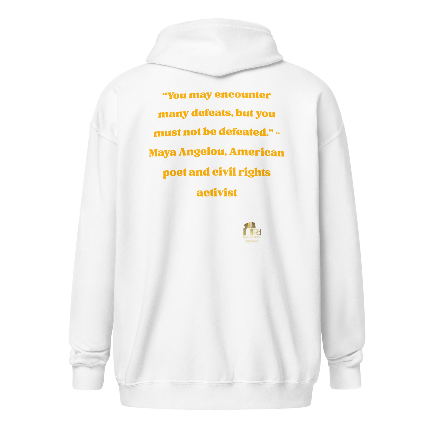 "Undefeated" Maya Angelou Tribute Unisex Hoodie
