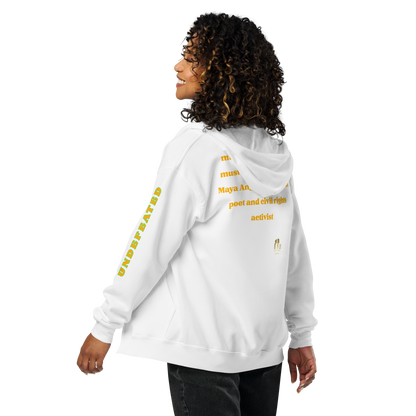 "Undefeated" Maya Angelou Tribute Unisex Hoodie