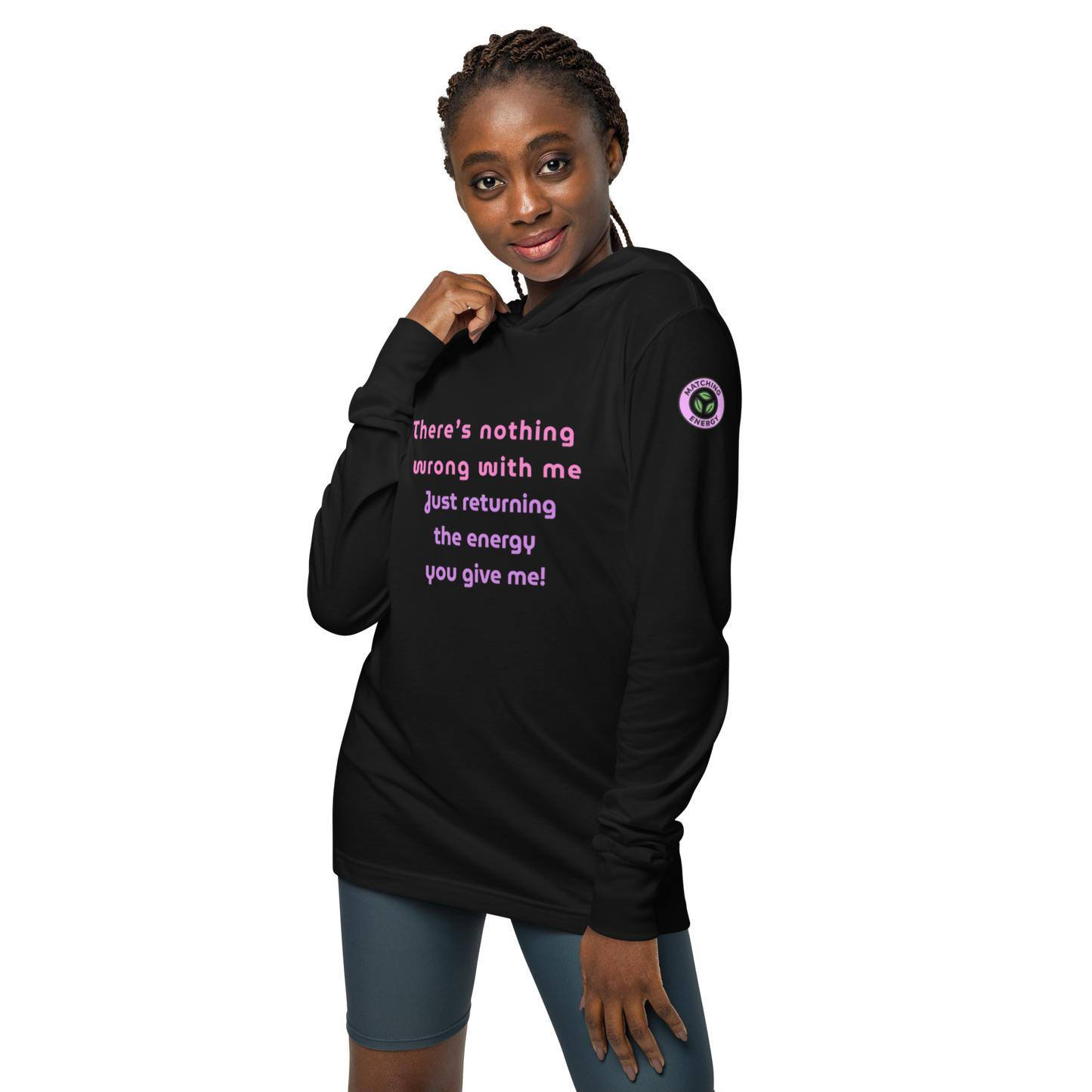 Matching Energy Hooded Long Sleeve Tee