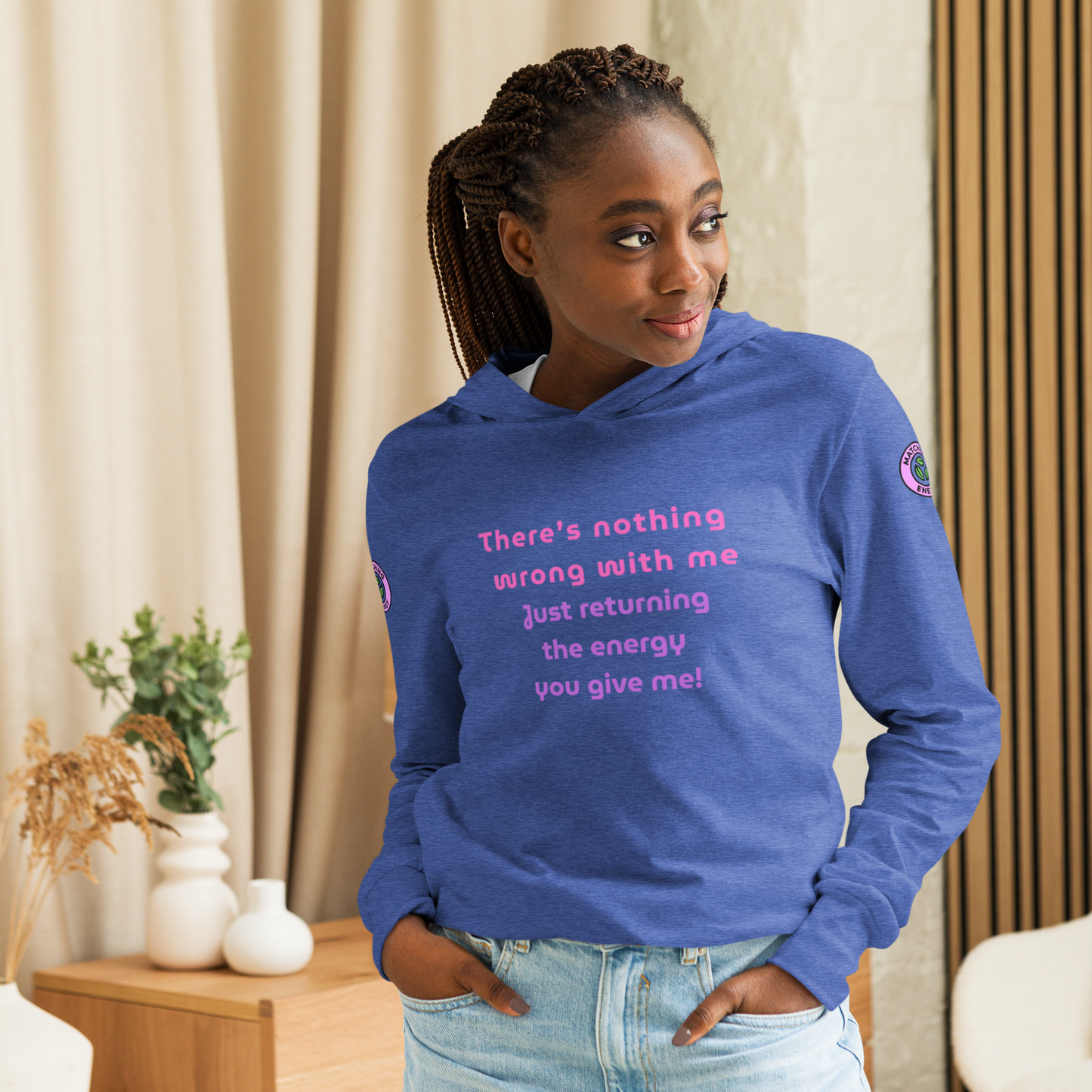 Matching Energy Hooded Long Sleeve Tee