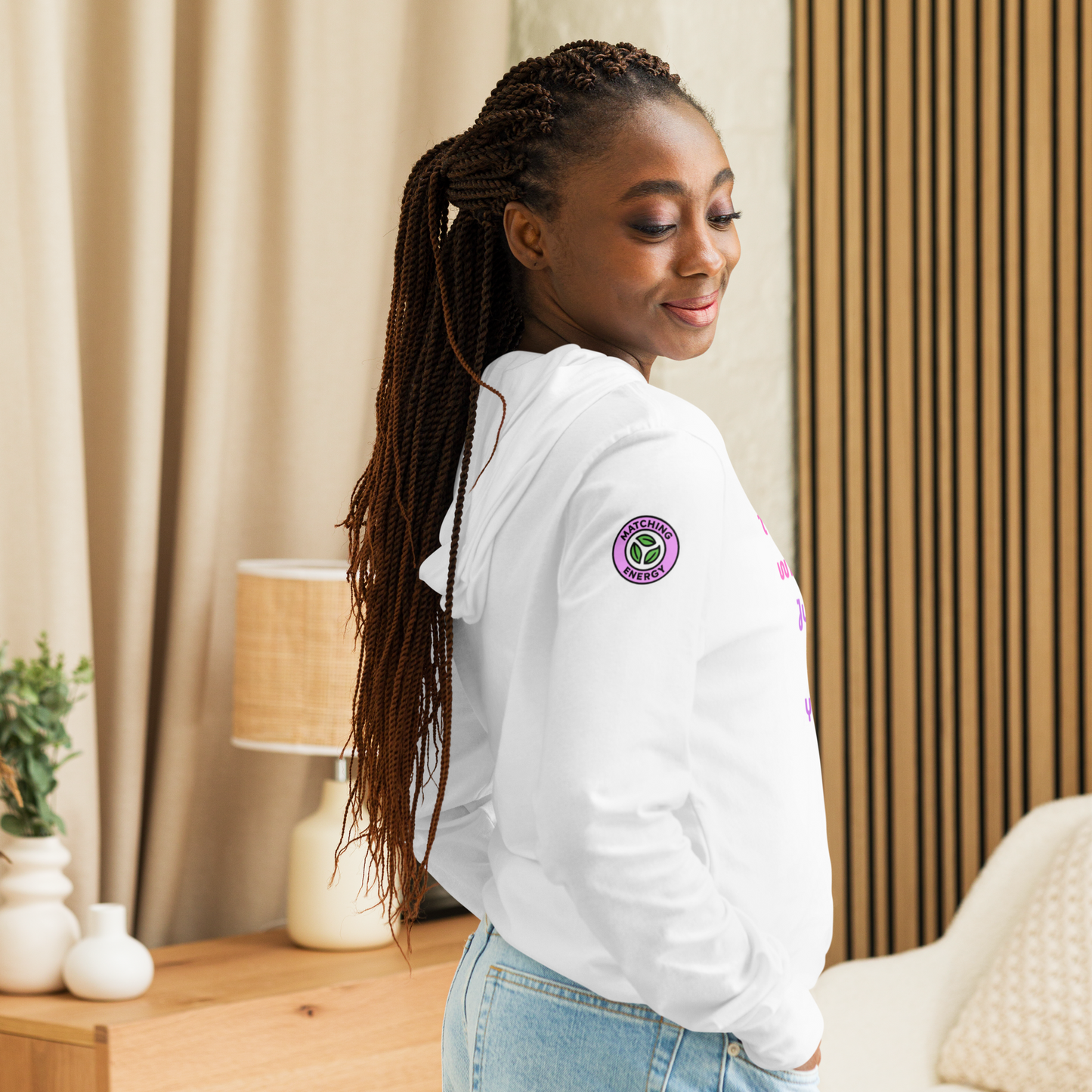Matching Energy Hooded Long Sleeve Tee