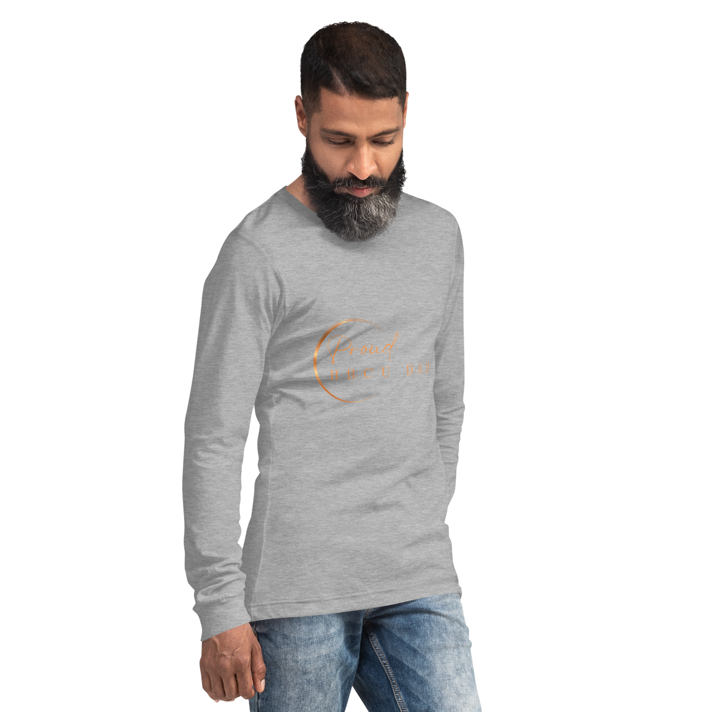 HBCU Proud Dad Long-Sleeve Tee – Celebrating Black Excellence (Dad)