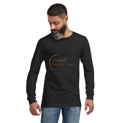 HBCU Proud Dad Long-Sleeve Tee – Celebrating Black Excellence (Dad)