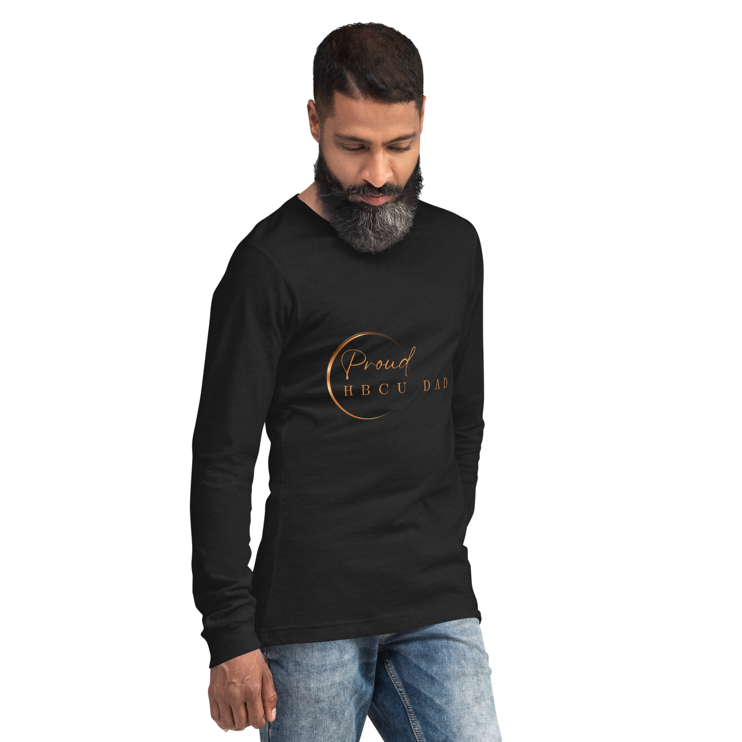 HBCU Proud Dad Long-Sleeve Tee – Celebrating Black Excellence (Dad)
