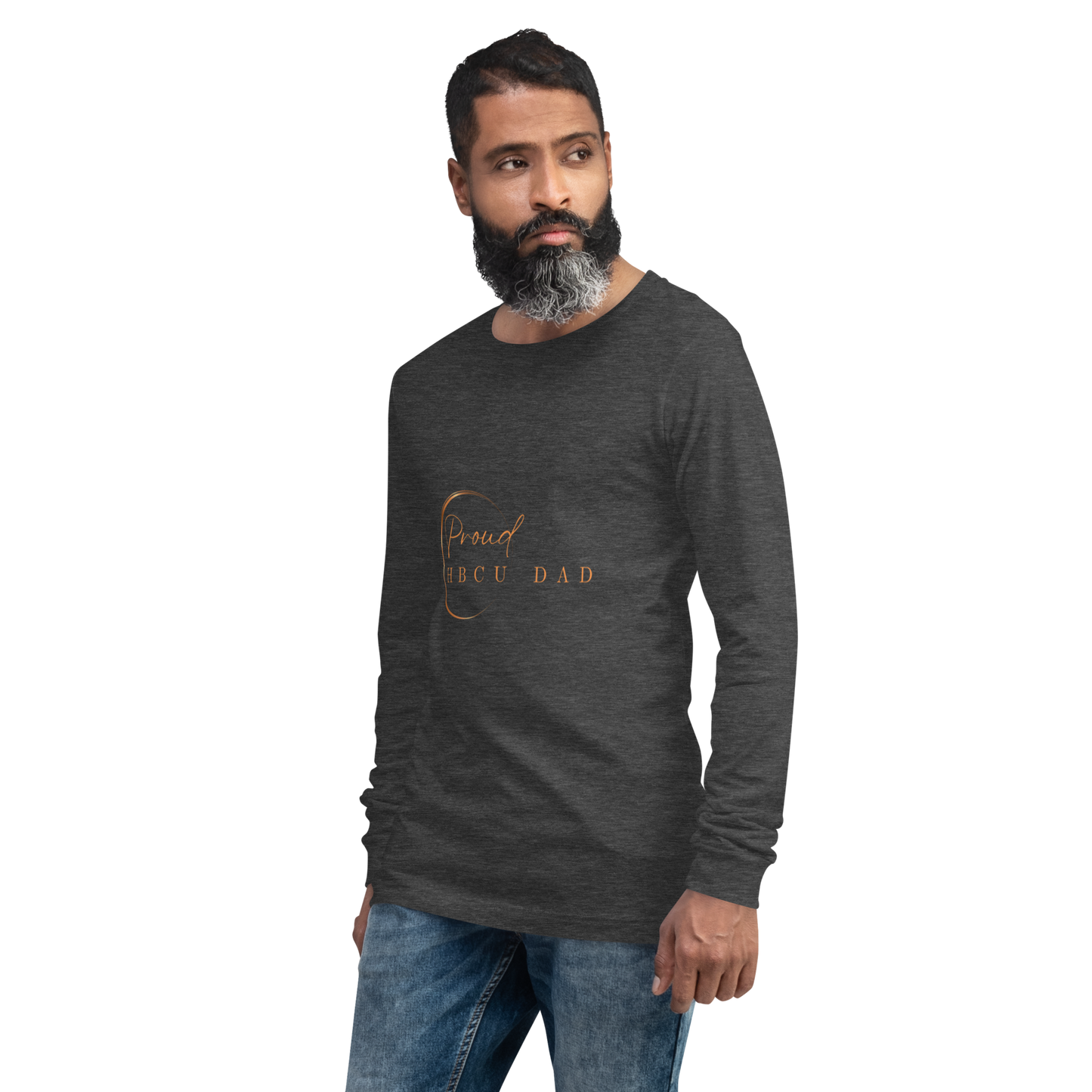 HBCU Proud Dad Long-Sleeve Tee – Celebrating Black Excellence (Dad)