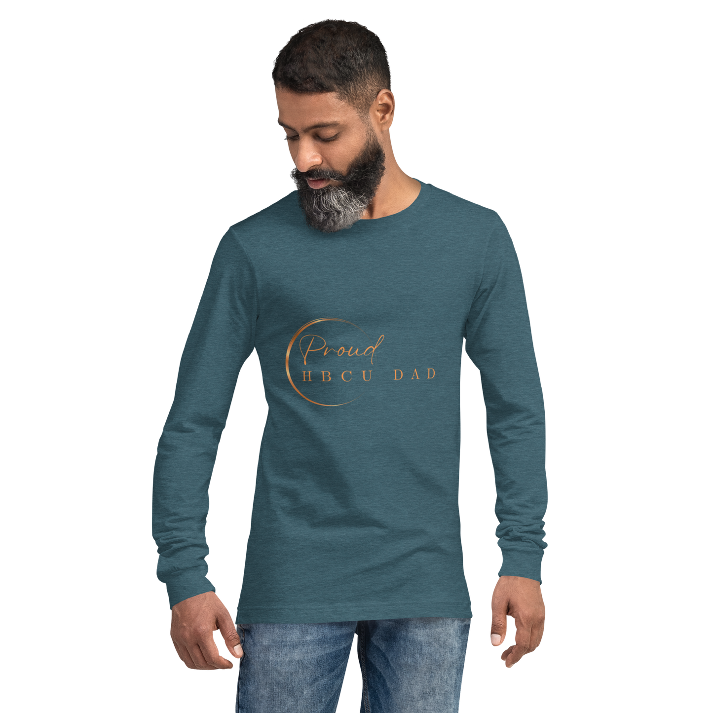 HBCU Proud Dad Long-Sleeve Tee – Celebrating Black Excellence (Dad)