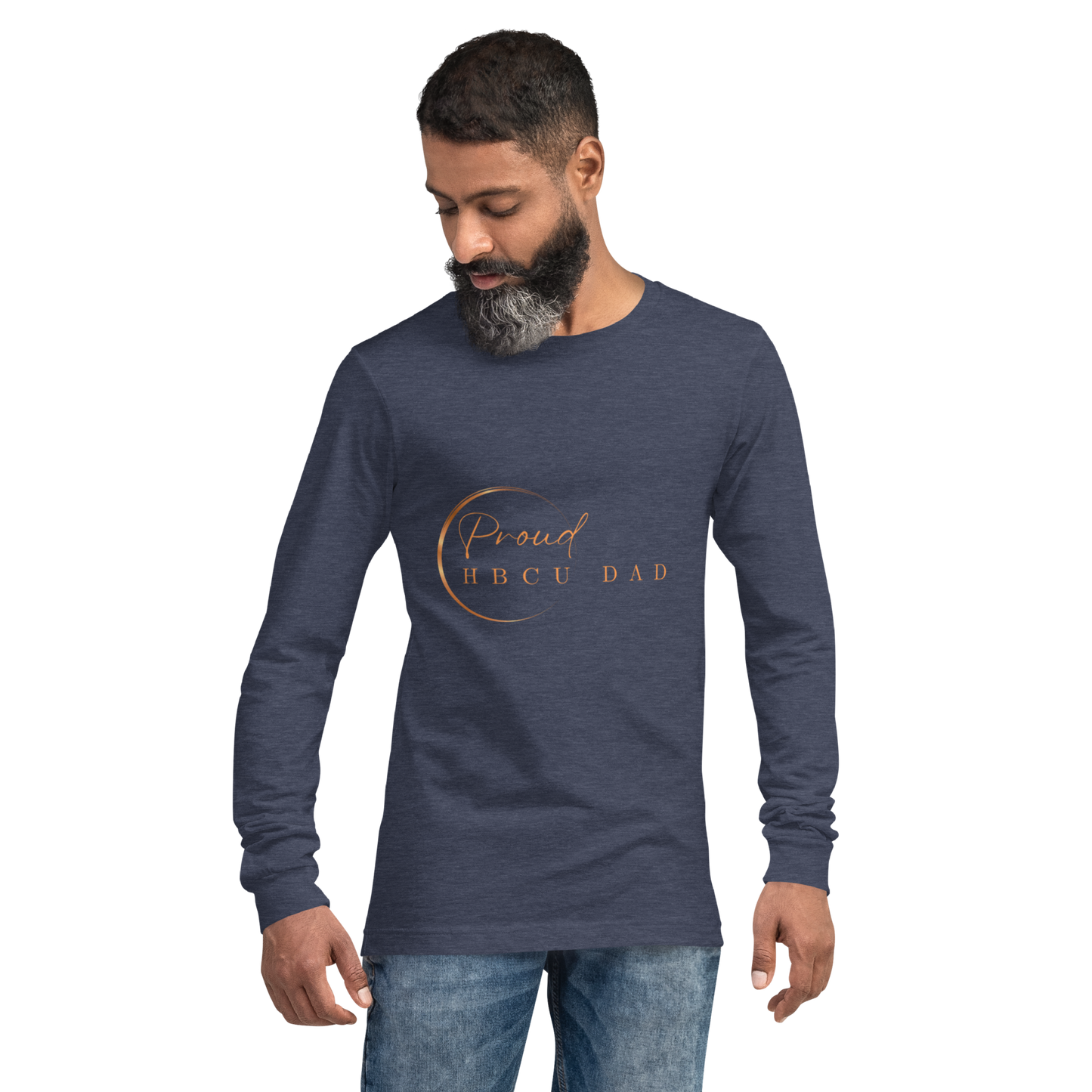 HBCU Proud Dad Long-Sleeve Tee – Celebrating Black Excellence (Dad)