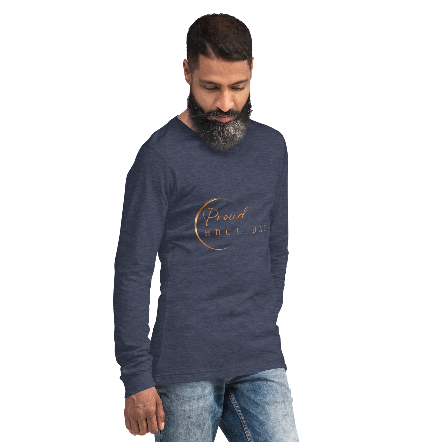 HBCU Proud Dad Long-Sleeve Tee – Celebrating Black Excellence (Dad)