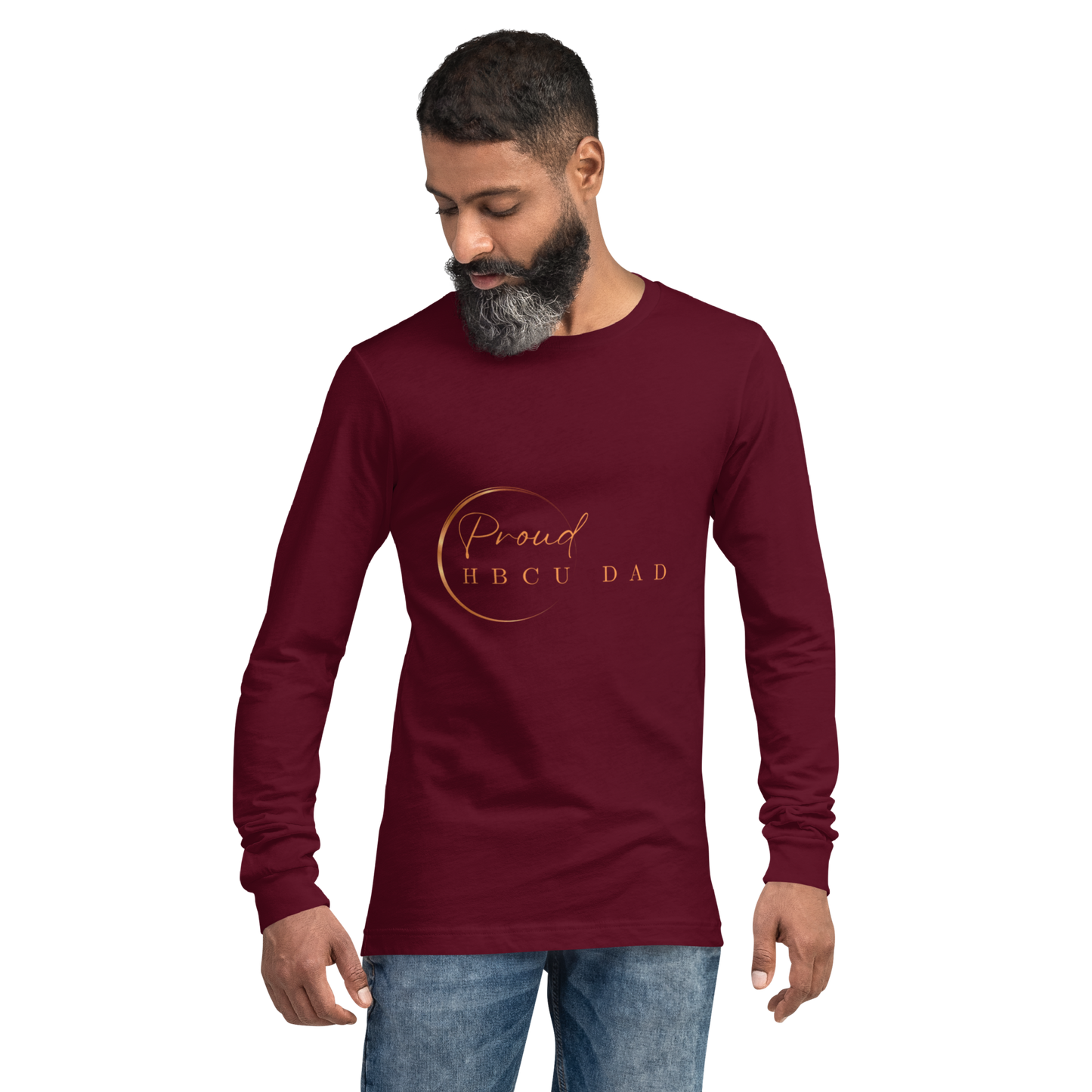 HBCU Proud Dad Long-Sleeve Tee – Celebrating Black Excellence (Dad)