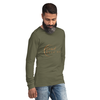 HBCU Proud Dad Long-Sleeve Tee – Celebrating Black Excellence (Dad)
