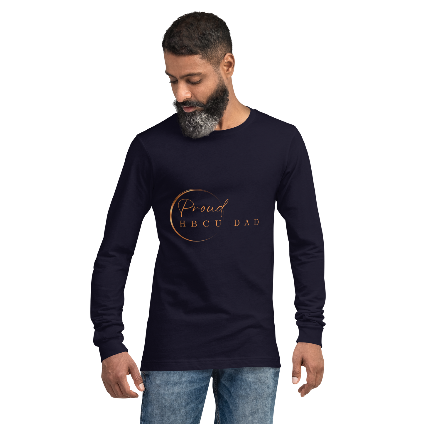 HBCU Proud Dad Long-Sleeve Tee – Celebrating Black Excellence (Dad)