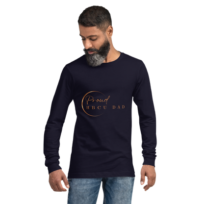 HBCU Proud Dad Long-Sleeve Tee – Celebrating Black Excellence (Dad)