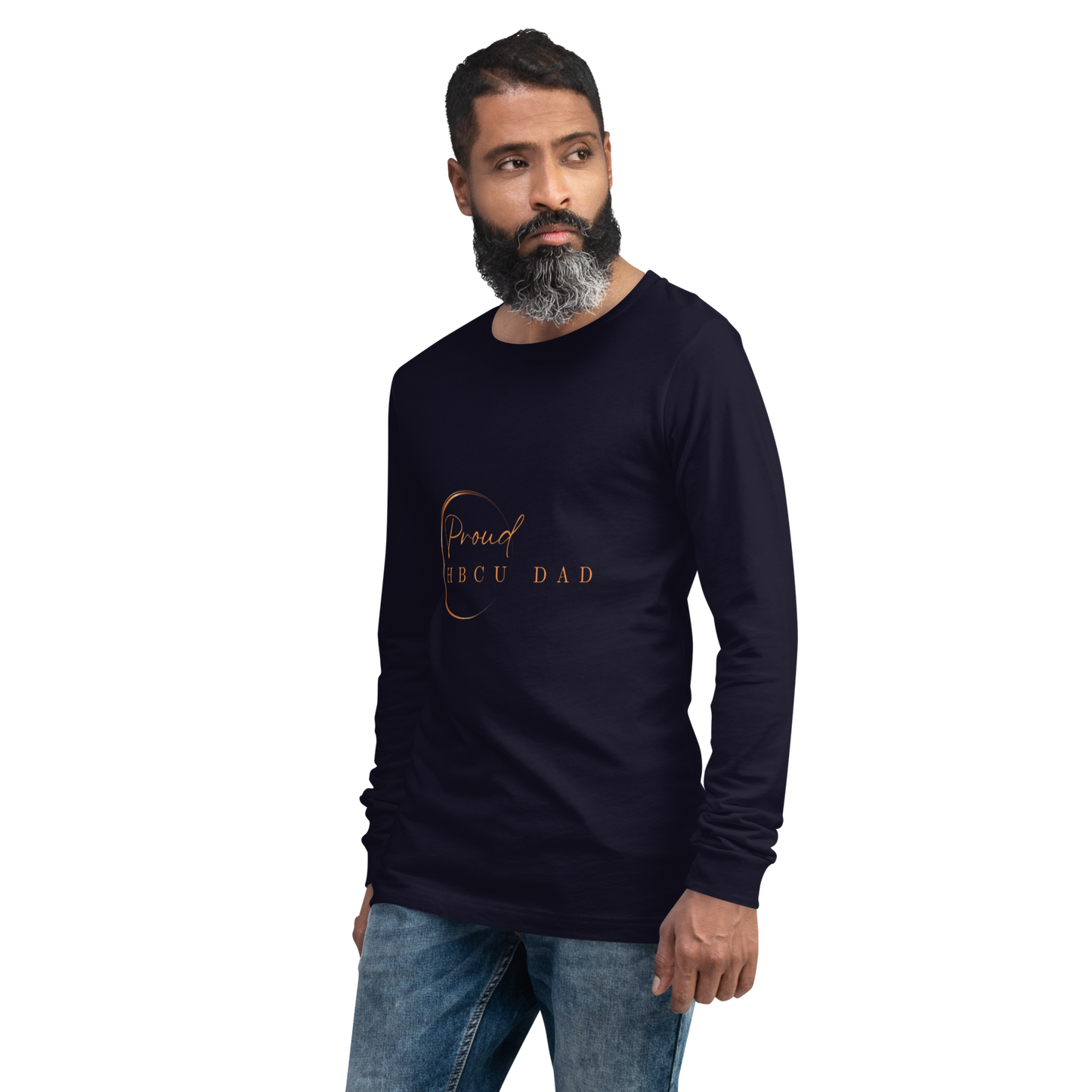 HBCU Proud Dad Long-Sleeve Tee – Celebrating Black Excellence (Dad)
