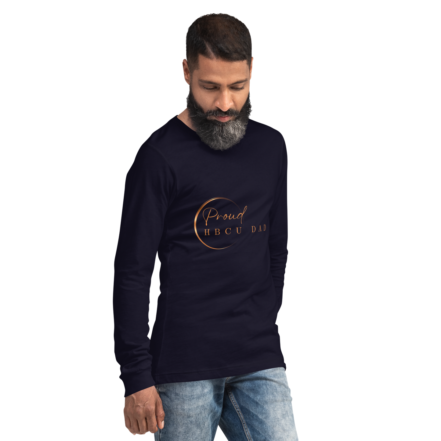 HBCU Proud Dad Long-Sleeve Tee – Celebrating Black Excellence (Dad)