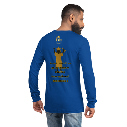 HBCU Proud Dad Long-Sleeve Tee – Celebrating Black Excellence (Dad)
