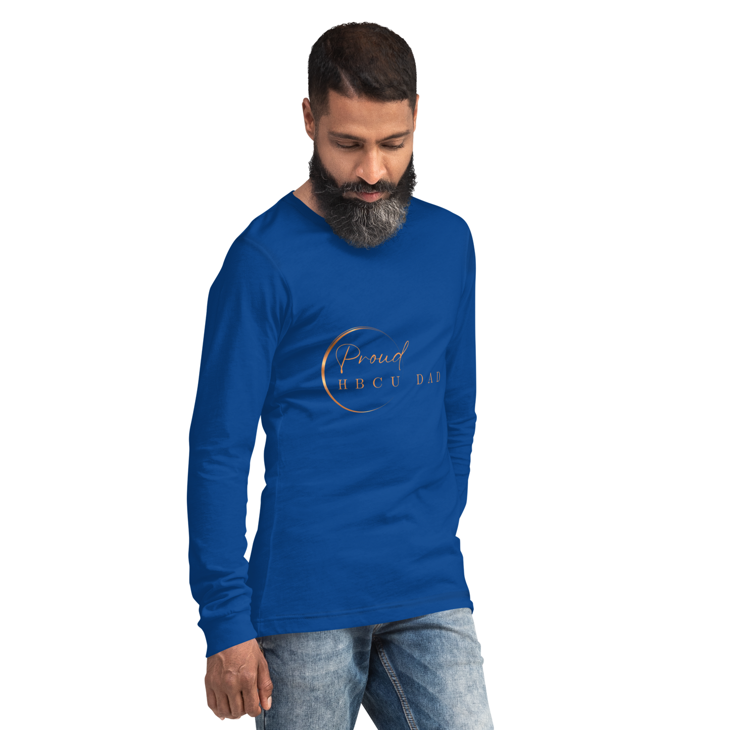 HBCU Proud Dad Long-Sleeve Tee – Celebrating Black Excellence (Dad)
