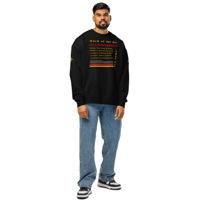 Accountability Unisex Organic Oversized Sweatshirt