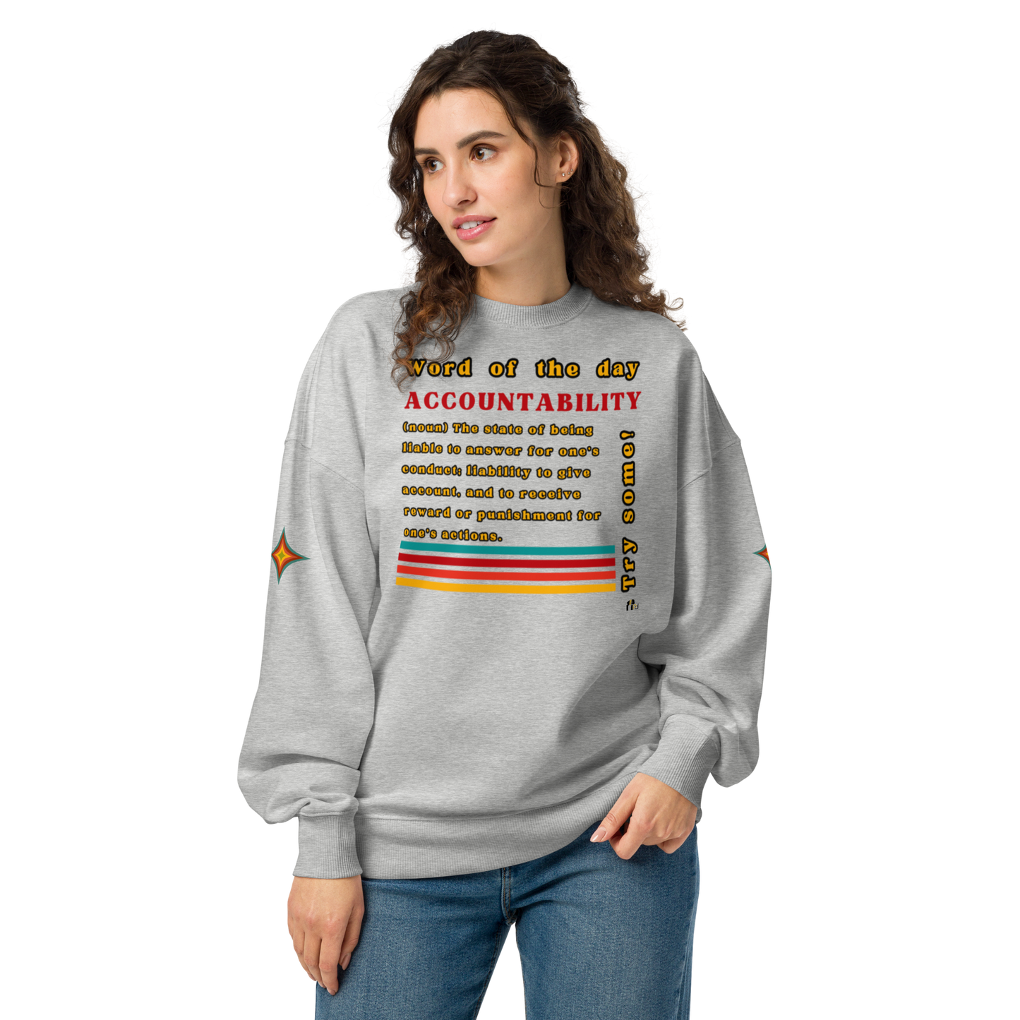 Accountability Unisex Organic Oversized Sweatshirt