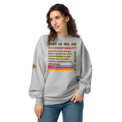 Accountability Unisex Organic Oversized Sweatshirt