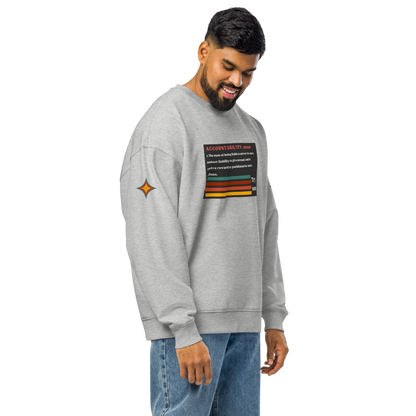 Accountability Unisex Organic Oversized Sweatshirt
