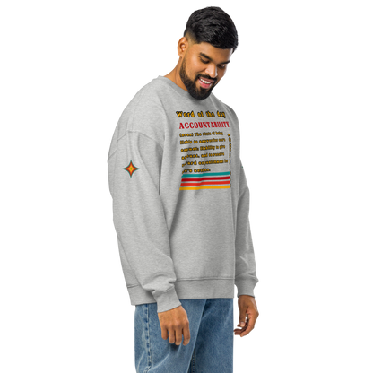 Accountability Unisex Organic Oversized Sweatshirt