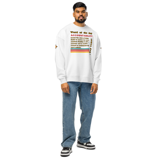 Accountability Unisex Organic Oversized Sweatshirt