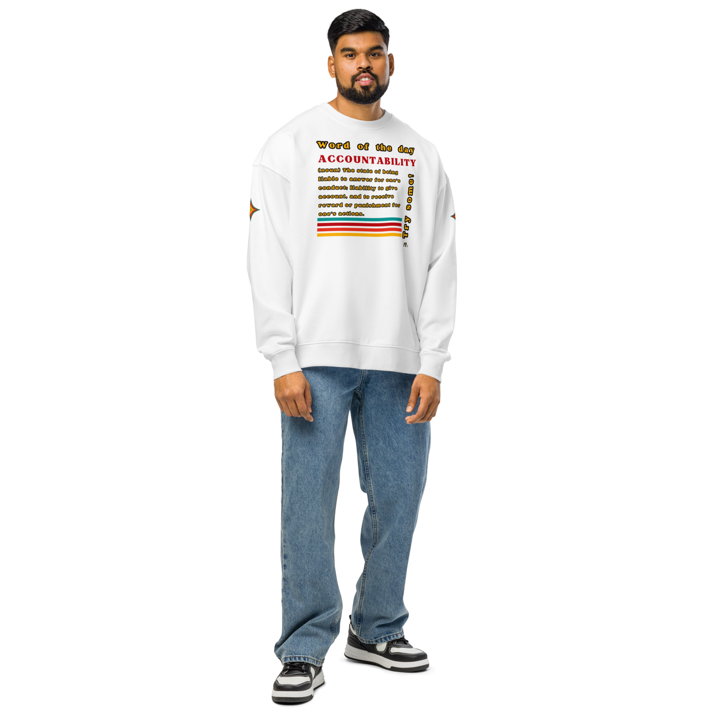 Accountability Unisex Organic Oversized Sweatshirt