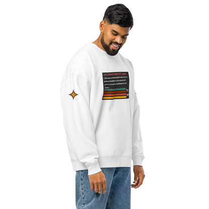 Accountability Unisex Organic Oversized Sweatshirt