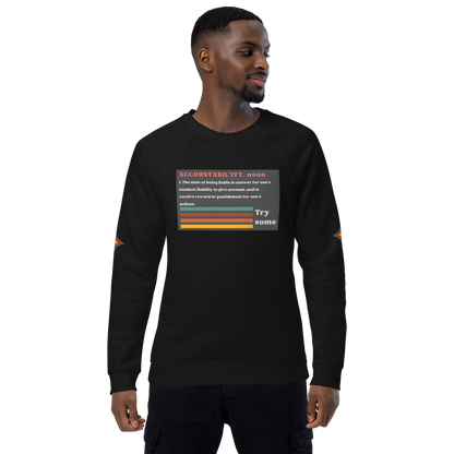 Accountability Unisex Organic Raglan Sweatshirt
