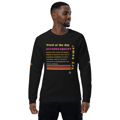 Accountability Unisex Organic Raglan Sweatshirt
