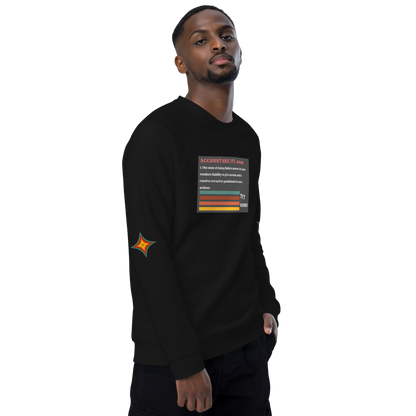 Accountability Unisex Organic Raglan Sweatshirt