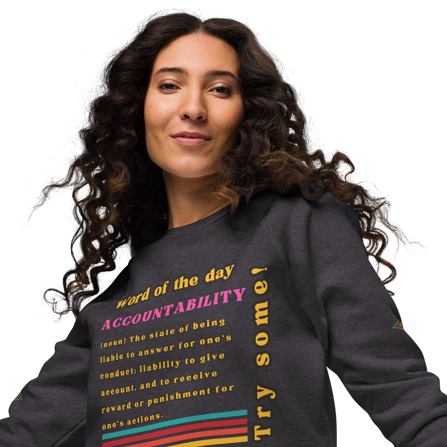 Accountability Unisex Organic Raglan Sweatshirt