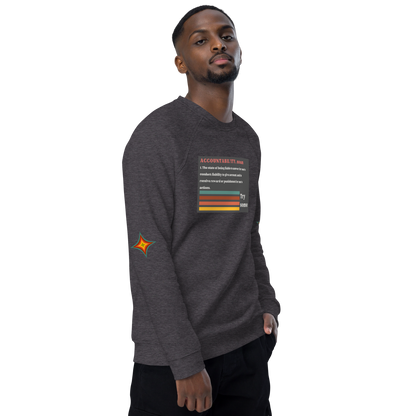 Accountability Unisex Organic Raglan Sweatshirt