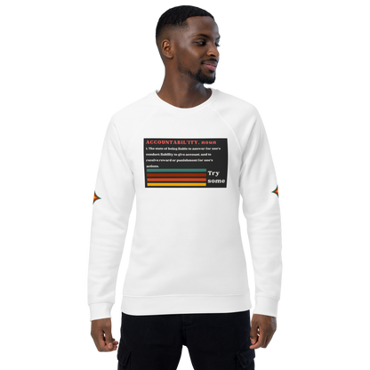 Accountability Unisex Organic Raglan Sweatshirt
