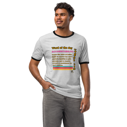 Accountability Retro Ringer Unisex Tee
