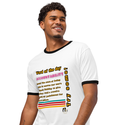 Accountability Retro Ringer Unisex Tee