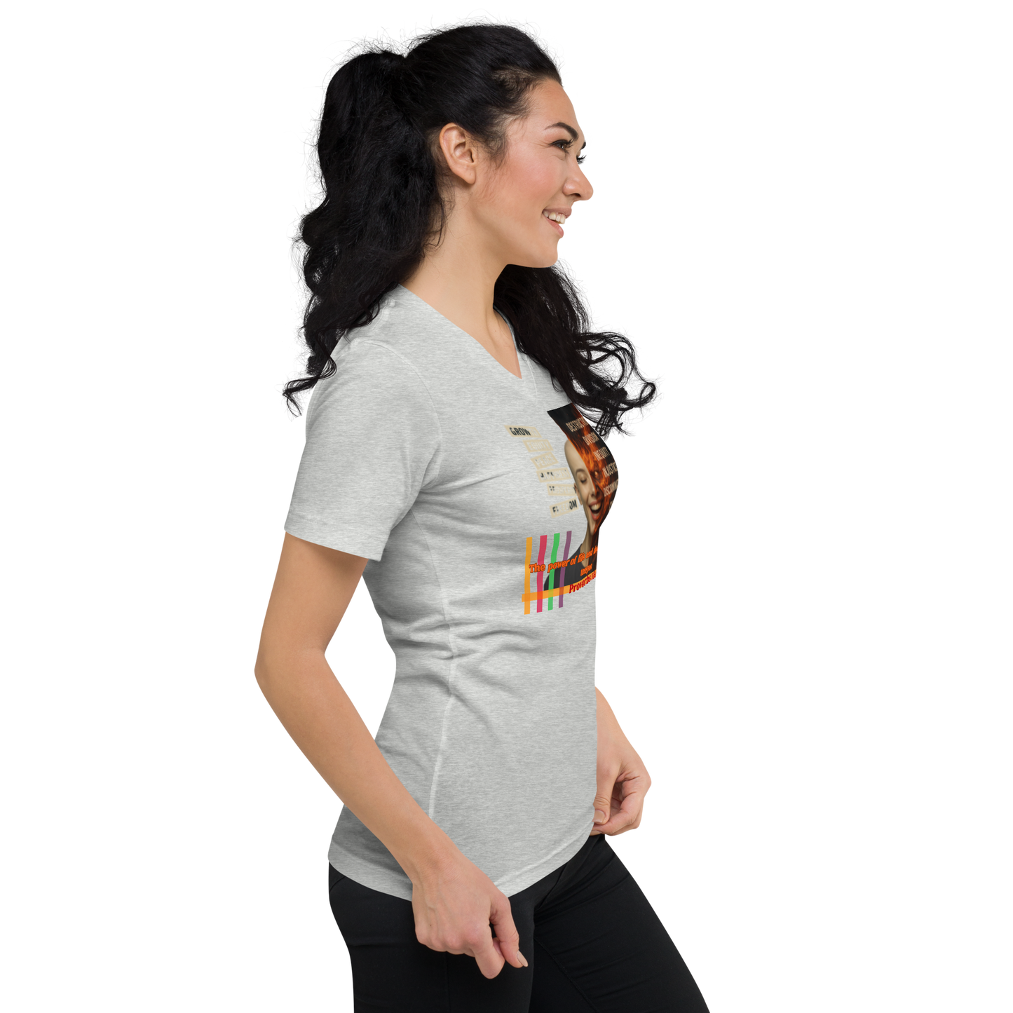“Truth and Consequences" Unisex V-Neck Tee